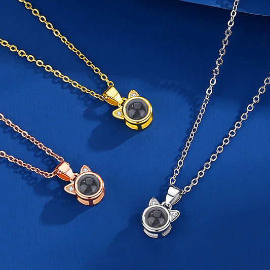 Collana con pendente gattino