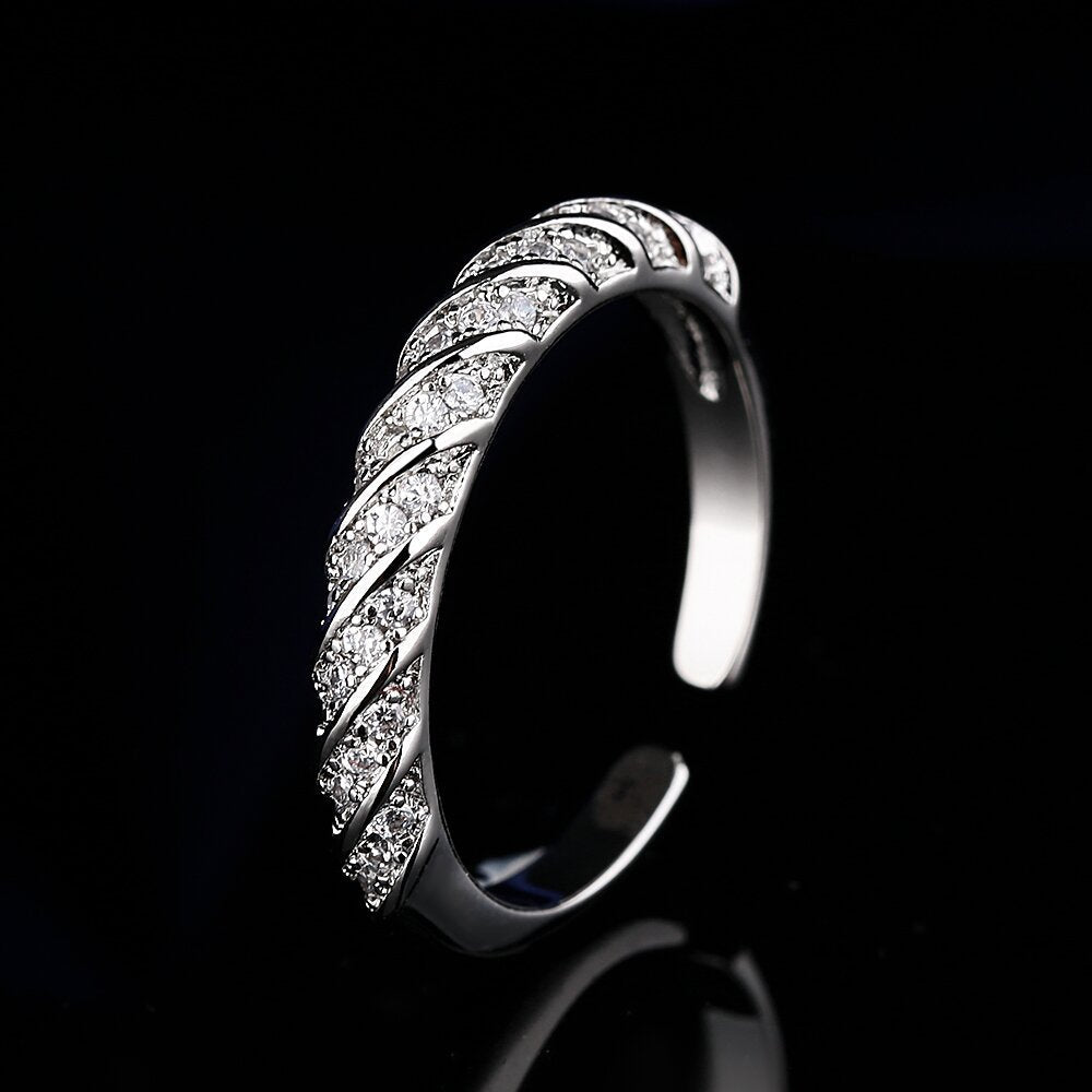 Anello Zircone Regolabile da donna