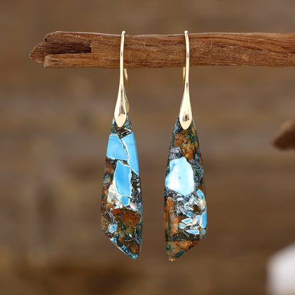 Orecchini boho pietra