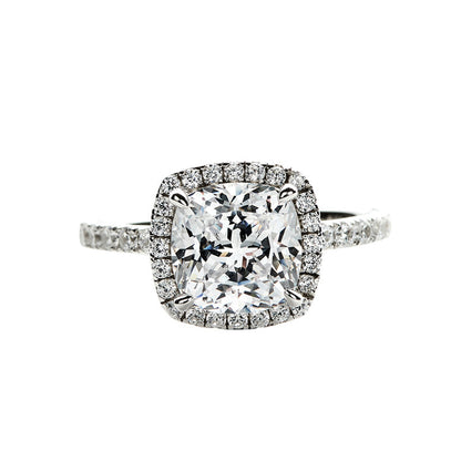 Anello moissanite stile giapponese