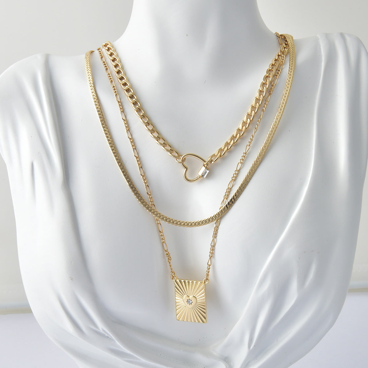 Collana a doppio cuore
