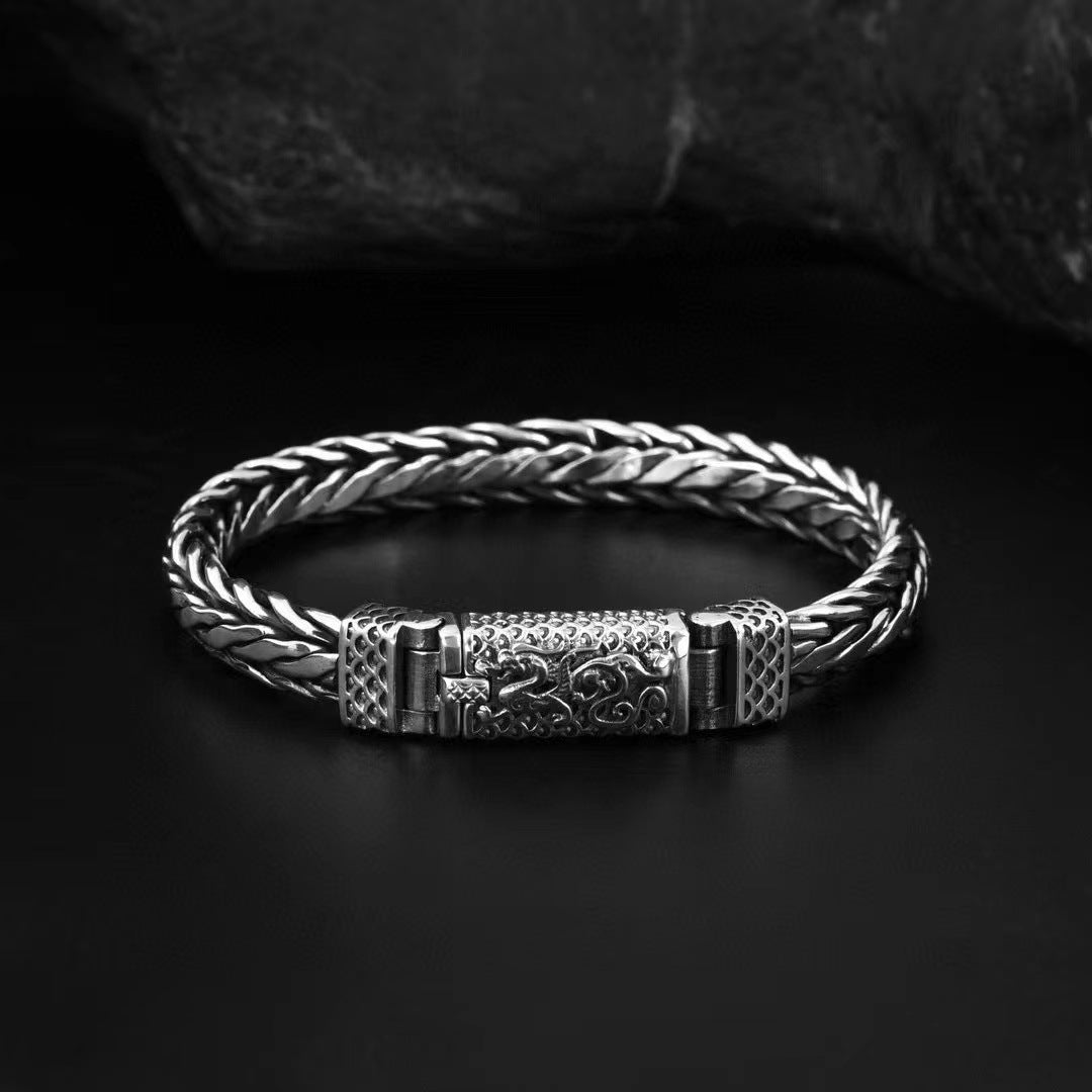 Bracciale drago intrecciato