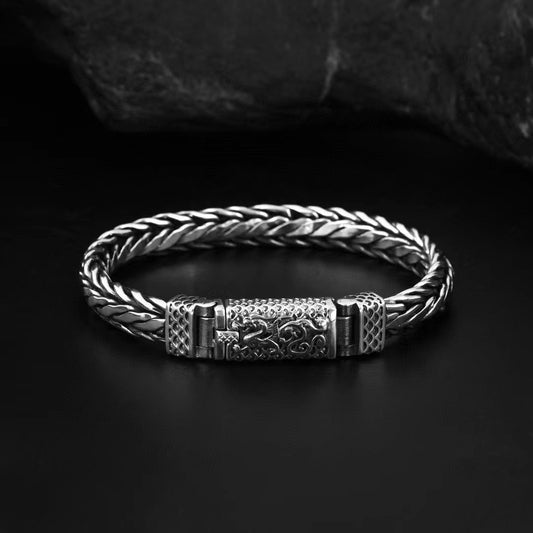 Bracciale drago intrecciato