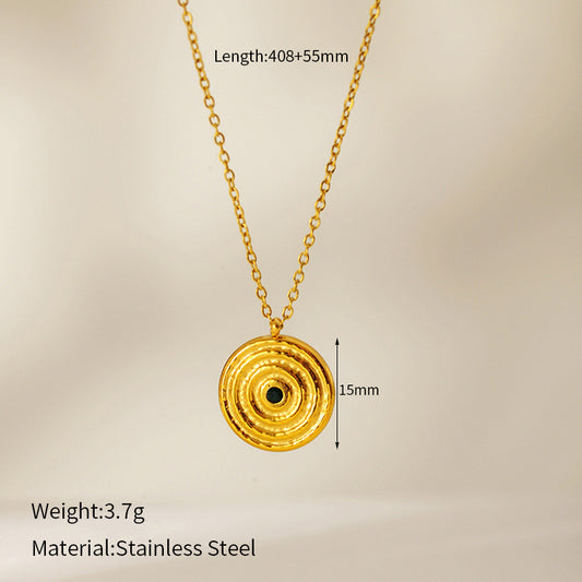 Collana fiore zircone naturale