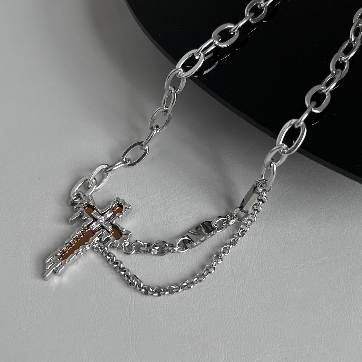 Collana Croce Specchio