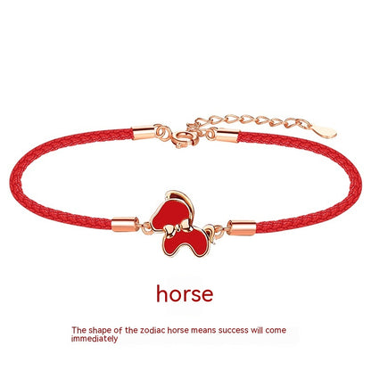 Bracciale rosso zodiaco