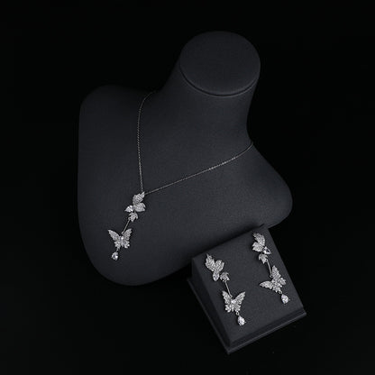 Set collana orecchini farfalla