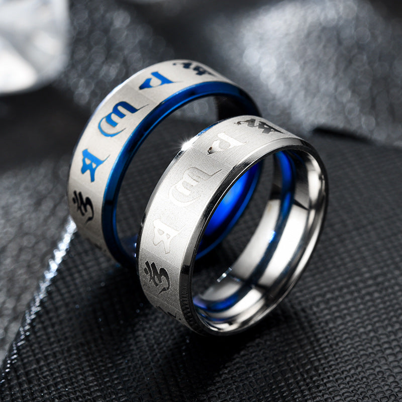 Anello Mantra Acciaio