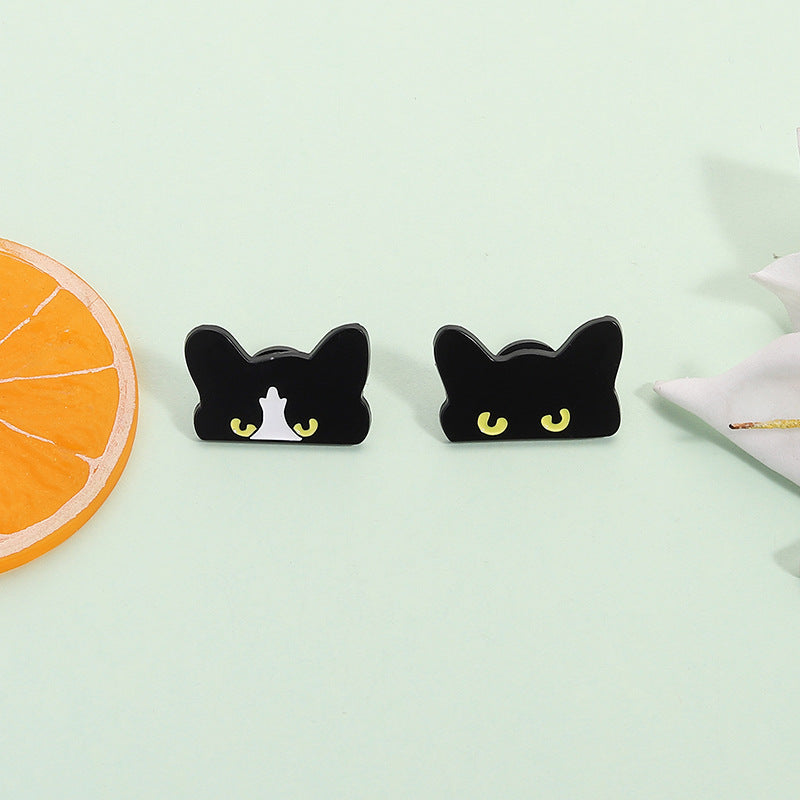Spilla gatto nero cartoon