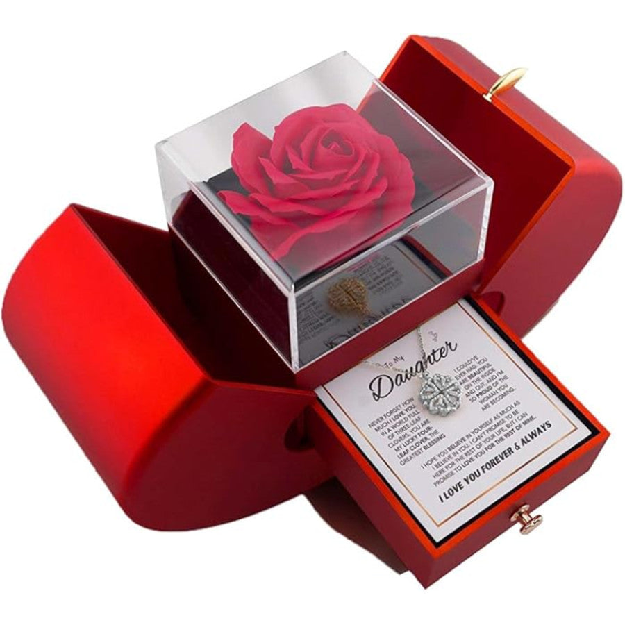Collana Cuore Quadrifoglio Zircone