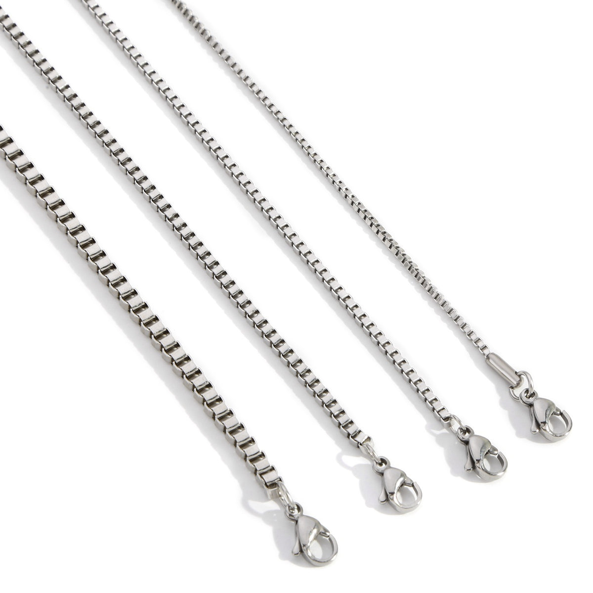 Catena acciaio maglie quadrate