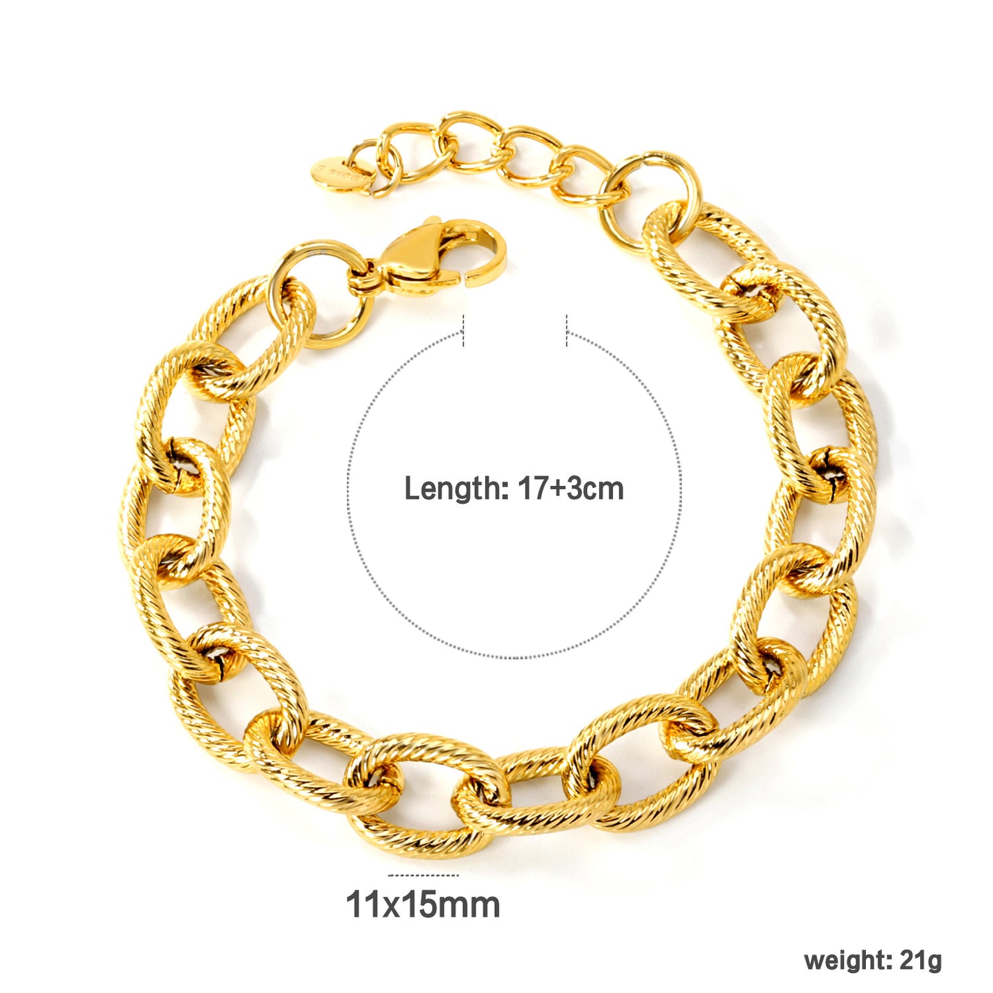 Bracciale ciliegia placcato oro