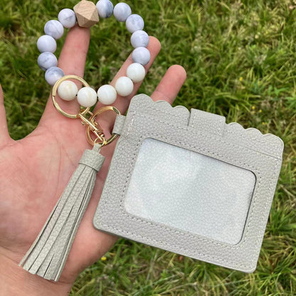 Braccialetto silicone perline