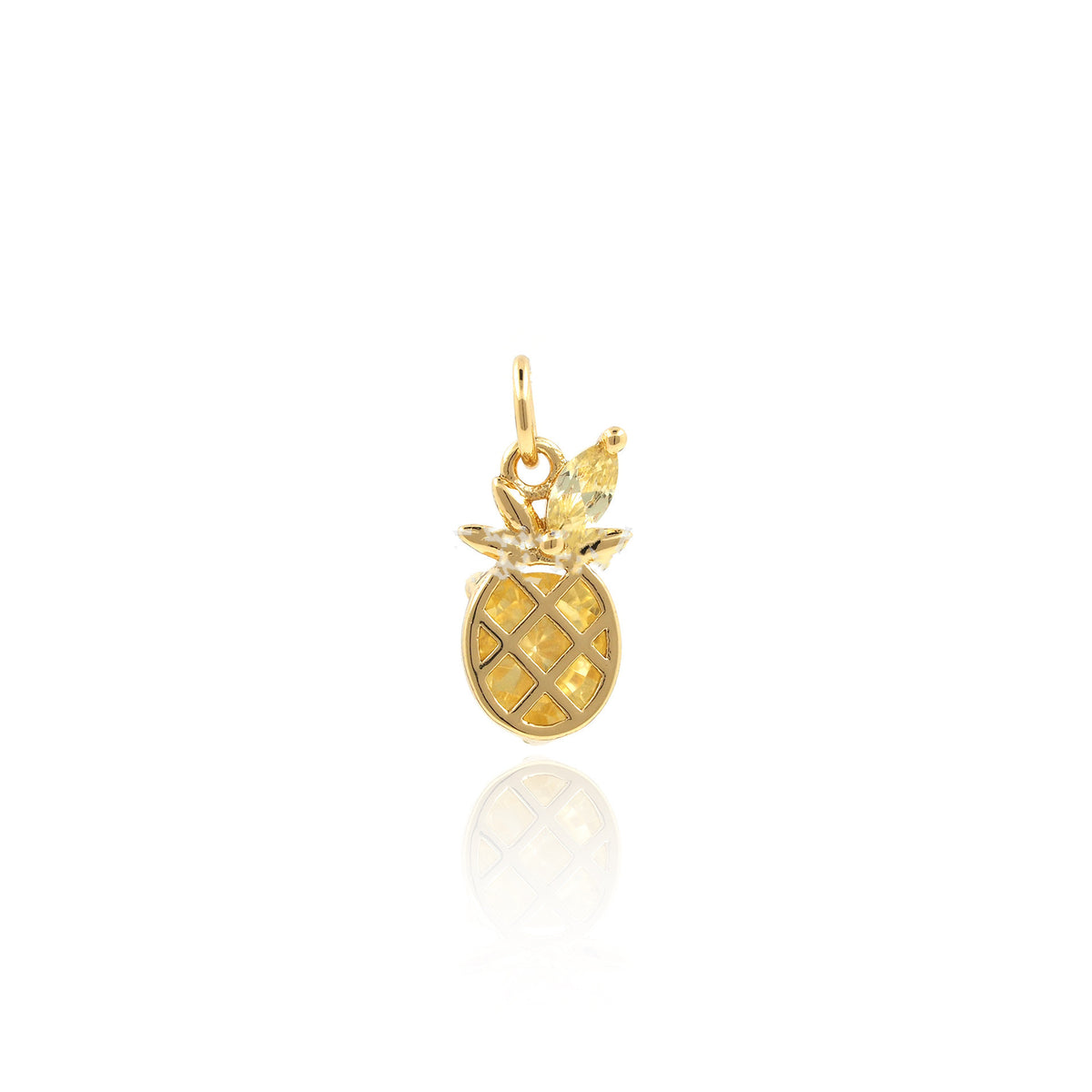 Braccialetto ananas zircone champagne