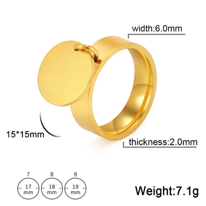 Anello titanio fascia larga