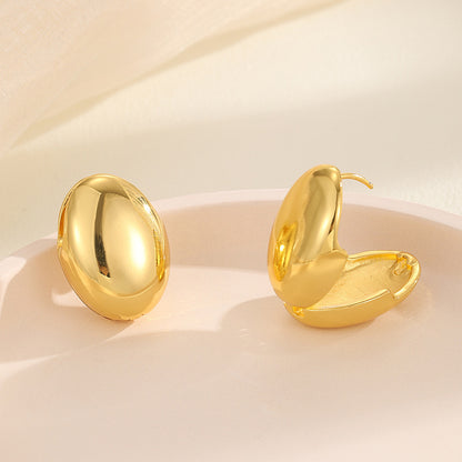 Clip orecchio goccia ovale