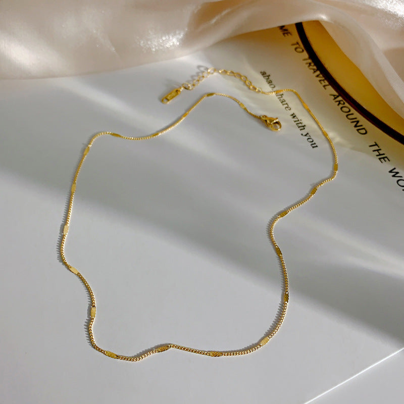 Collana titanio oro 18k da donna