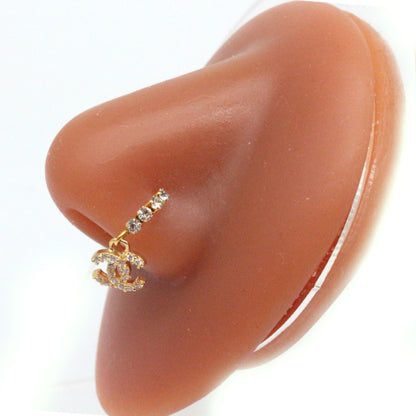Piercing setto farfalla zirconi