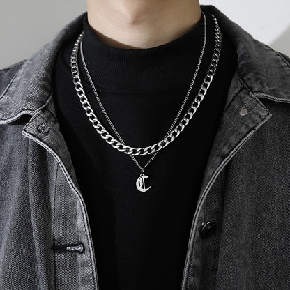 Collana Lettera Titanio