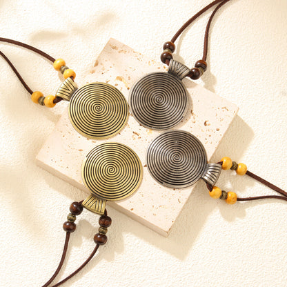 Collana Pelle Etnica