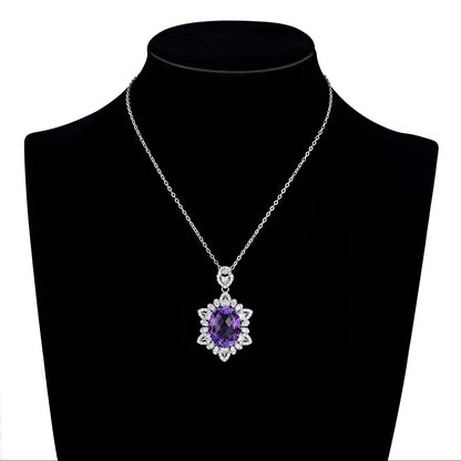 Collana ametista geometrica