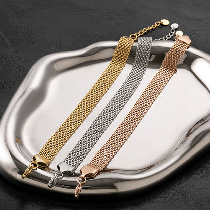 Bracciale maglia piatta