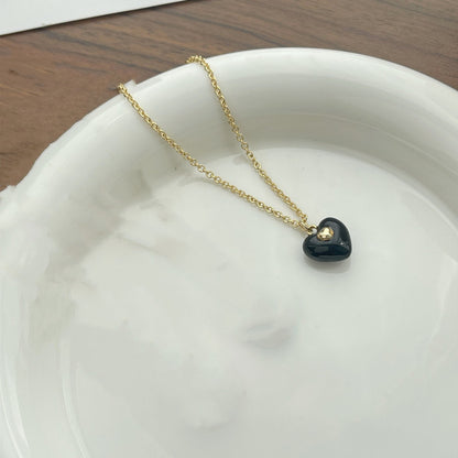 Collana smaltata cuore