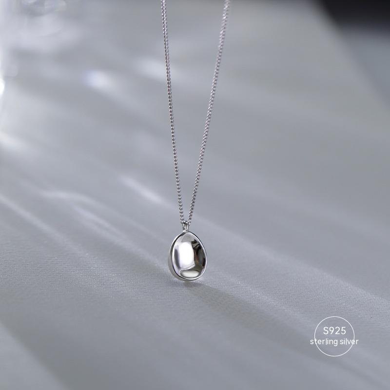 Collana argento geometrica Ovale concava