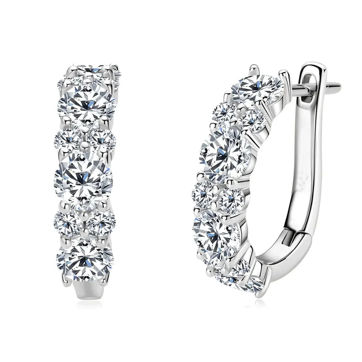 Orecchini zircone taglio europeo