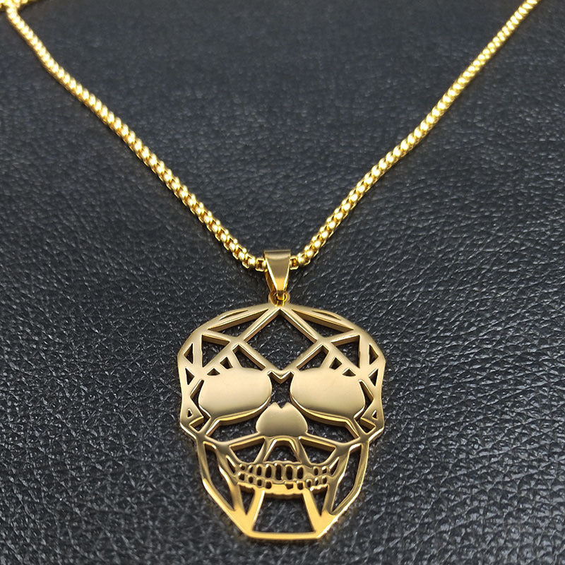Collana Teschio Punk Cavo