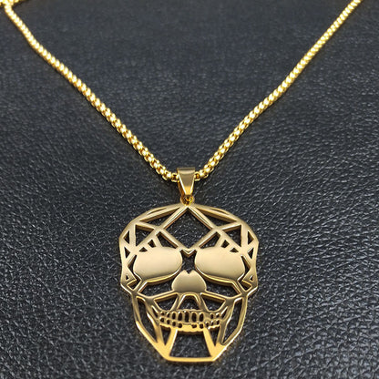 Collana Teschio Punk Cavo