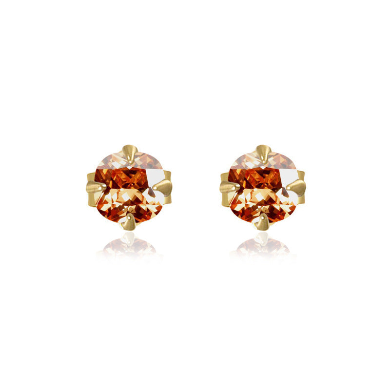 Orecchini citrino argento sterling