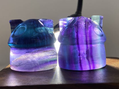 Figurina cristallo fluorite