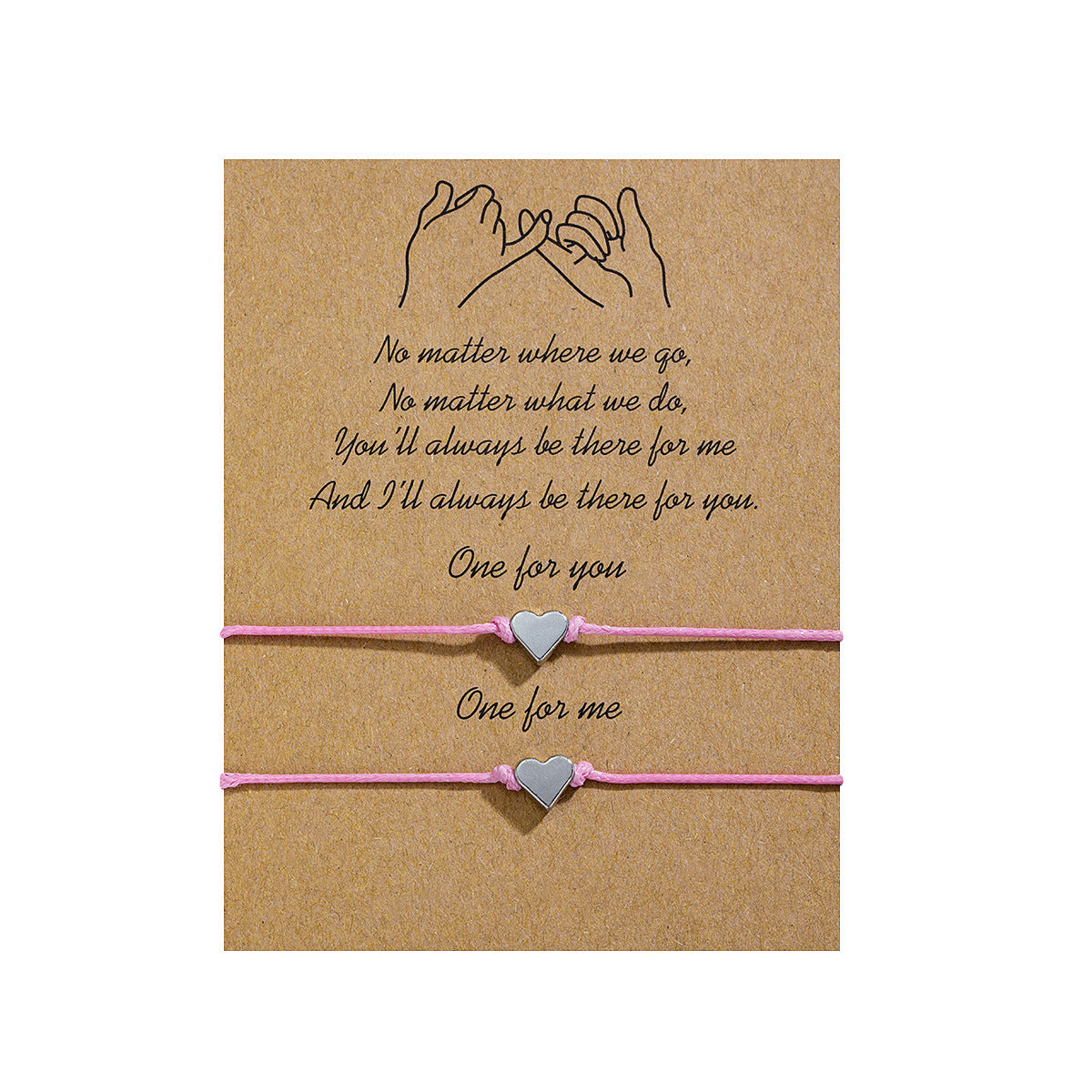 Bracciale doppio cuore
