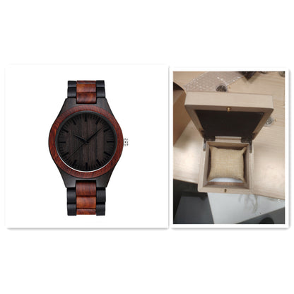 Orologio legno quadrante grande
