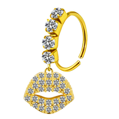 Anello cuore farfalla foglie