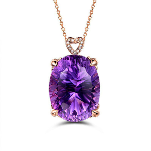 Collana cuore con gemme