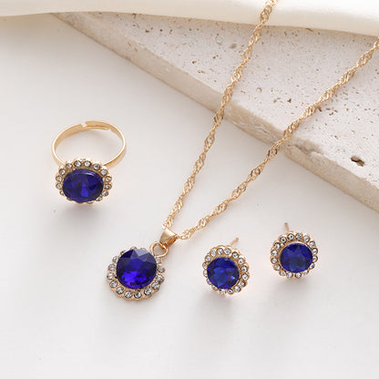 Parure strass e zirconi