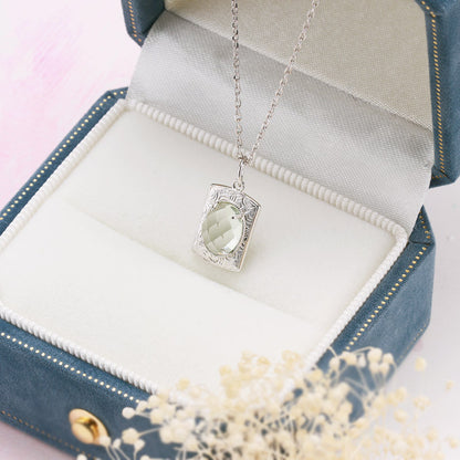 Collana Cristallo Verde Retrò