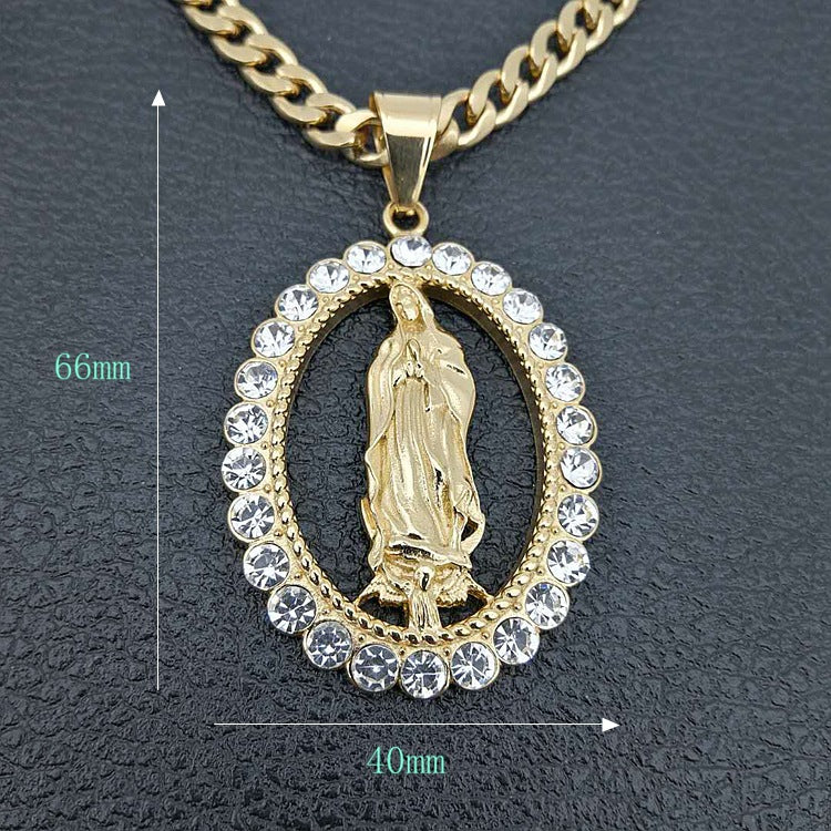 Ciondolo Madonna dorato