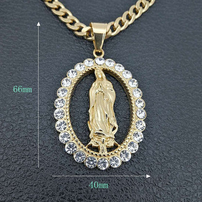 Ciondolo Madonna dorato
