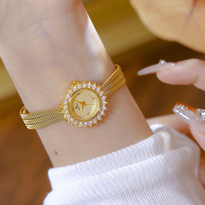 Orologio floreale con sole