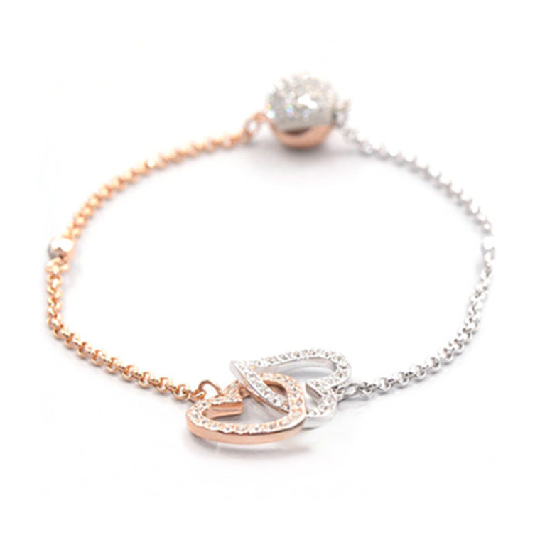 Collana Doppio Cuore Diamanti