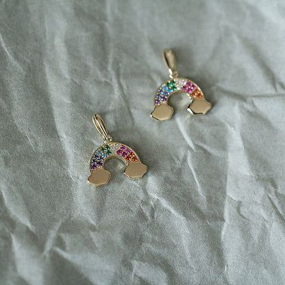 Ciondolo zircone arcobaleno