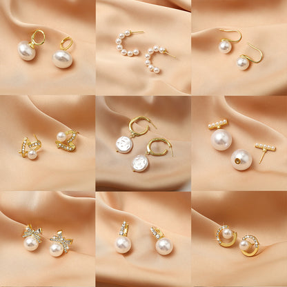Orecchini perle e strass