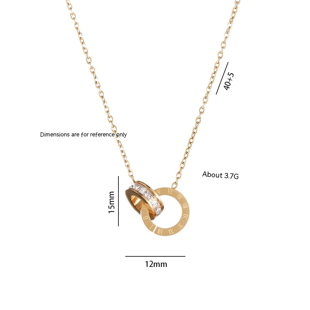Collana oro rosa coreana