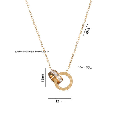 Collana oro rosa coreana