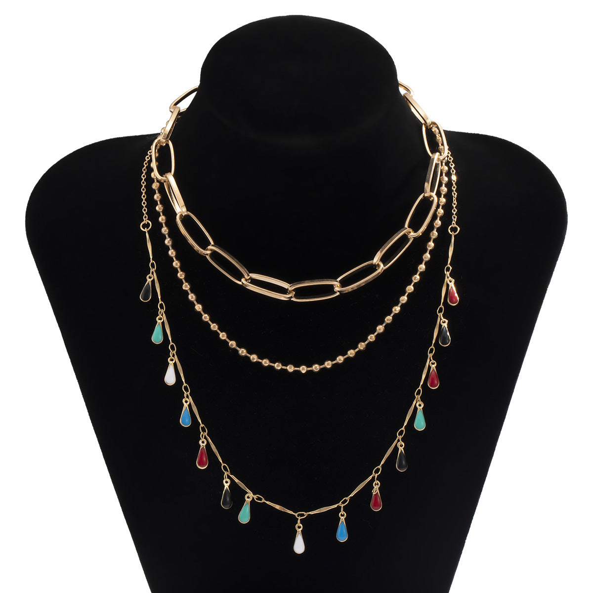 Collana Goccia Multicolore