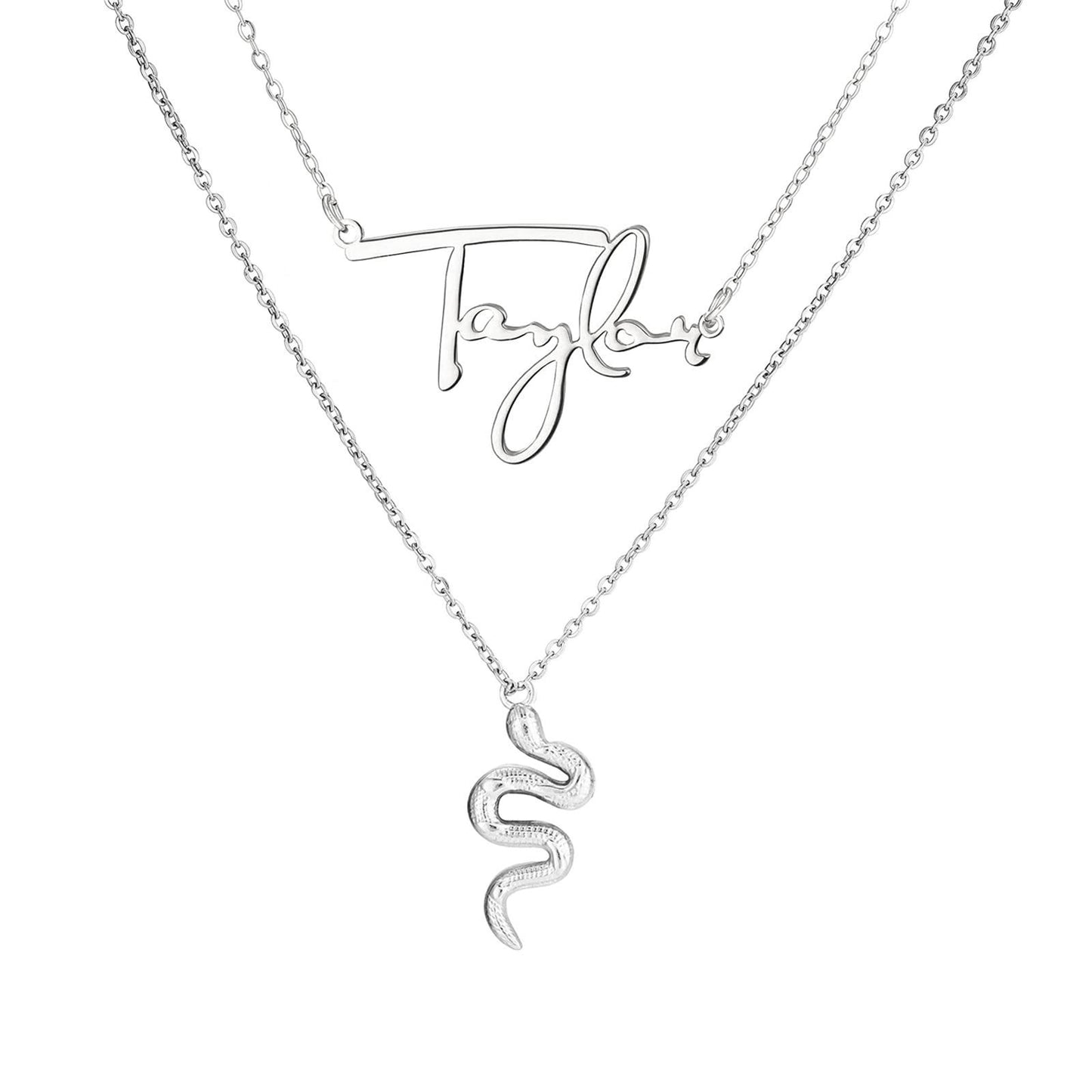Collana con lettere titanio