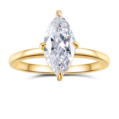 Anello moissanite casuale
